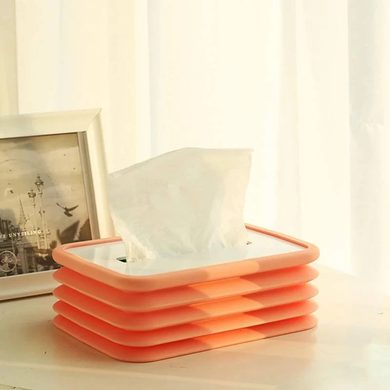 علبة مناديل سيليكون - متعدد الالوان